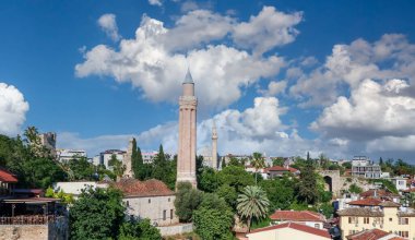 Turkey - Antalya, May 18, 2020, Antalya Yivli Minare