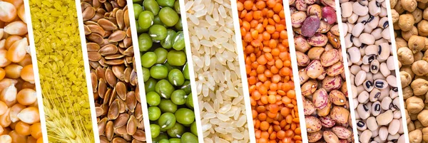 Baklagiller doğal ham Mix gıda kolaj