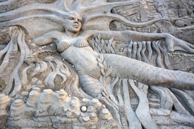 Türkiye / Antalya, 16 Mayıs 2018, Sandland tarihi heykel