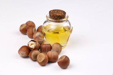 Fındık ve fındık yağı izole edilmiş.