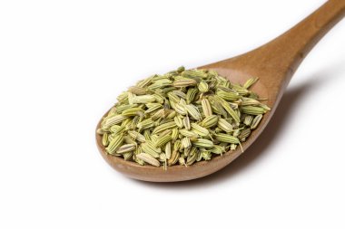 Beyaz arka planda kuru rezene