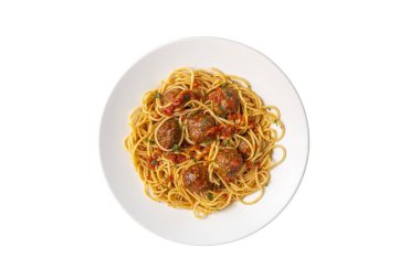 köfte ve domates sosu, İtalyan makarna spagetti