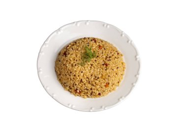 Chia tohumlu Bulgur pilavı (Türkçe adı; chia tohumlu bulgur pilavi)