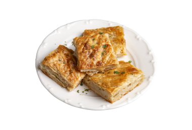 Yunan mutfağı, ıspanaklı turta veya ıspanaklı turta. Türkçe adı: ispanakli borek veya ispanakli tart