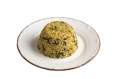 Bitkisel bulgur pilavı. Van bölgesinden 