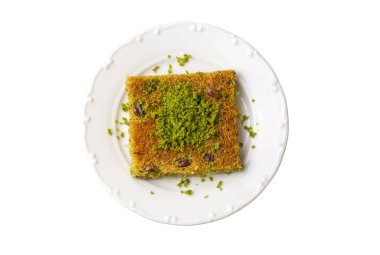 Türkiye tatlı öncesi kadayif - şam fıstıklı kadayif