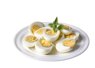 Haşlanmış yumurta, yemek fotoğrafı.