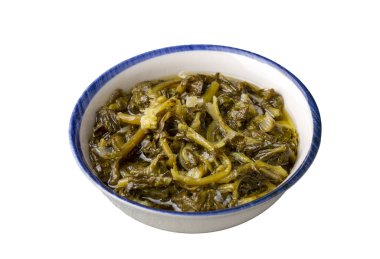 Turp salatası, geleneksel Türk mezeleri, Ege otları (Türkçe adı; Radika ve Turp otu salatasi)