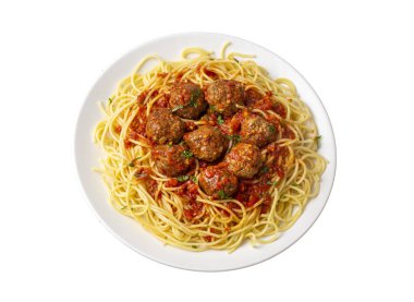 köfte ve domates sosu, İtalyan makarna spagetti