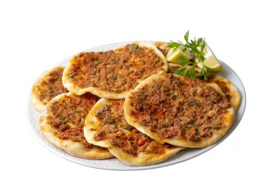 Türk yemeği Findik Lahmacun - Mini Pizza