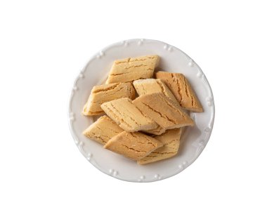 Geleneksel Lezzetli Türk tatlısı; un kurabiyesi (un kurabiyesi))