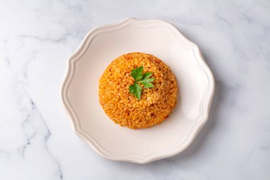 Geleneksel Türk mutfağı purslane yemeği (Türkçe adı; semizotu yemegi) gıda kavramı