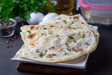 Türk D Borek - Geleneksel el yapımı Türk pastası (Türkçe adı; d borek))