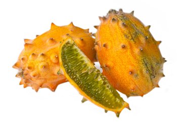 Kiwano Cucumis Metuliferus egzotik sebze tropikal turuncu meyve