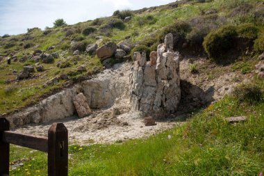 Yunanistan 'ın Lesvos adasındaki UNESCO Geopark 