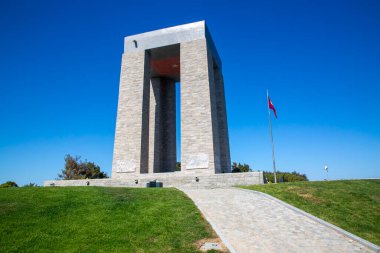 Çanakkale, Türkiye - 26 Mayıs 2024 / Çanakkale Şehitleri Anıtı Gelibolu Muharebesi 'ne katılan Türk askerlerinin anısına düzenlenen bir savaş anıtıdır.. 