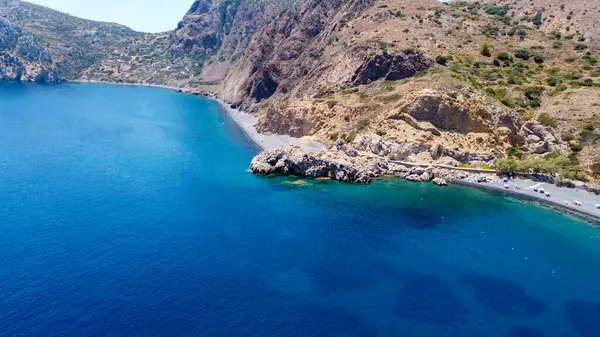 stock image Volcano beach Mavra Volia Emporios on Chios island