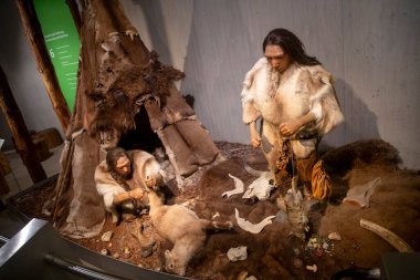 Düsseldorf, Almanya, 16 Şubat 2024, Neanderthal Müzesi