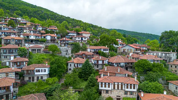 Platamonas, Pieria, Yunanistan yakınlarındaki eski tarihi Palaios Panteleimonas köyü