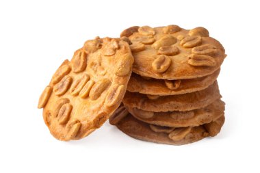 Lezzetli görünen fıstık kurabiyeleri.