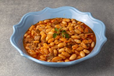 Türk yemekleri; kuru fasulye, kıymalı fasulye (kuru fasulye))