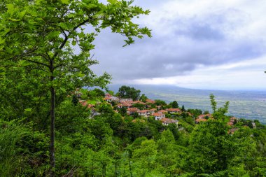 Platamonas, Pieria, Yunanistan yakınlarındaki eski tarihi Palaios Panteleimonas köyü