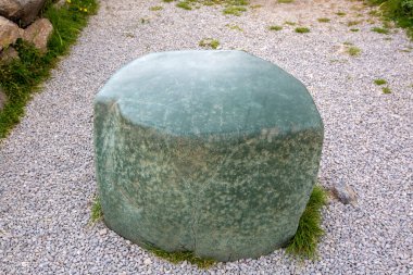 Hattusa 'daki yeşil taş, Tunç Çağı' nın sonlarında Hitit İmparatorluğu 'nun başkentiydi. Harabeleri modern Bogazkale yakınlarında yer alır. Corum, Türkiye.