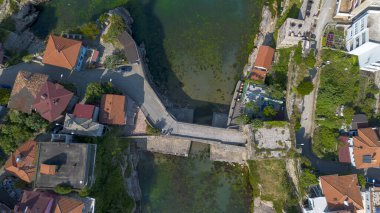 Türkiye 'nin Bartin ilinin Amasra ilçesine insansız hava aracı ile hava görüntüsü.