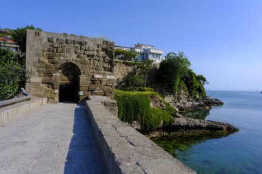 Türkiye 'nin Bartin ilinin Amasra ilçesine insansız hava aracı ile hava görüntüsü.