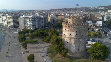 Selanik, Yunanistan. 22 Haziran 2025, Selanik, Yunanistan 'daki Beyaz Kule manzarası