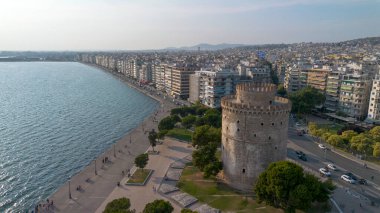 Selanik, Yunanistan. 22 Haziran 2025, Selanik, Yunanistan 'daki Beyaz Kule manzarası