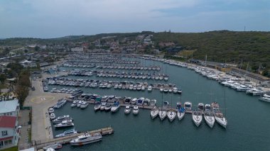 Sigacik Marina, Ege Denizi Cittaslow Kenti Seferihisar 'ın İHA Fotoğrafı, İzmir - Türkiye