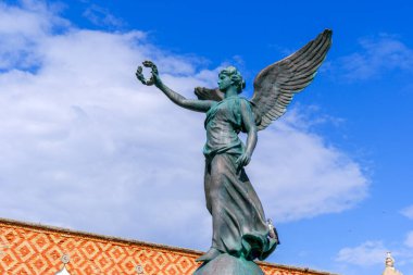 Rodos Adası - Yunanistan, 6 Nisan 2025, Aziz Nicholas Kalesi Yunanistan 'ın Rodos kentindeki Rodos adasının başkenti Mandraki limanını koruyor