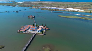Porto Lagos - Yunanistan, 24 Haziran 2025, Saint Nicholas Manastırı Porto Lagos Yunanistan 'ın Doğu Makedonya ve Trakya kentlerinde yer almaktadır.