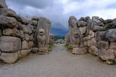 Corum - Türkiye, 31 Mayıs 2025, Hattusa Antik Kenti 'ndeki Kings Gate