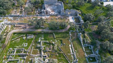Eski Iasos şehrinin kalıntıları. Kiyikislacik ilçesi, Mugla ili, Türkiye