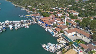 Türkiye 'nin Lycian Yolu üzerindeki Ucagiz köyü Kekova
