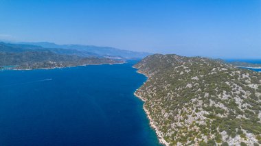 Tarihsel antik lahit. Simena Kalesi, Kalekoy (Ucagiz), Kekova - Türkiye