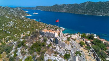 Tarihsel antik lahit. Simena Kalesi, Kalekoy (Ucagiz), Kekova - Türkiye