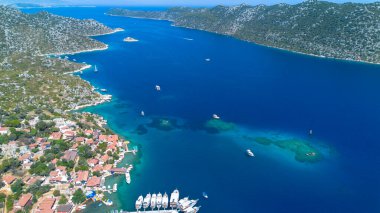 Tarihsel antik lahit. Simena Kalesi, Kalekoy (Ucagiz), Kekova - Türkiye