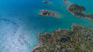 Tarihsel antik lahit. Simena Kalesi, Kalekoy (Ucagiz), Kekova - Türkiye