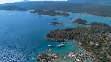 Tarihsel antik lahit. Simena Kalesi, Kalekoy (Ucagiz), Kekova - Türkiye