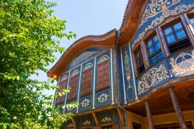 Bulgaristan 'ın Filibe kentindeki Eski Kent Bölgesel Etnoğrafya Müzesi. Kuyumdzhiouglu evi