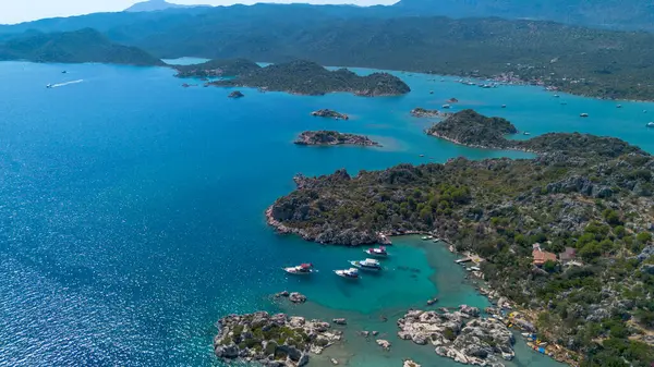 Tarihsel antik lahit. Simena Kalesi, Kalekoy (Ucagiz), Kekova - Türkiye
