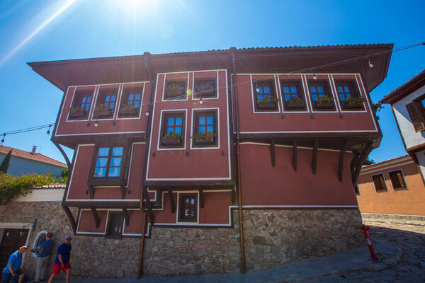 Архитектурно-исторический заповедник Древний Пловдив. Старый город расположен в центральной части города Пловдив на трех холмах. Пловдив, Болгария.