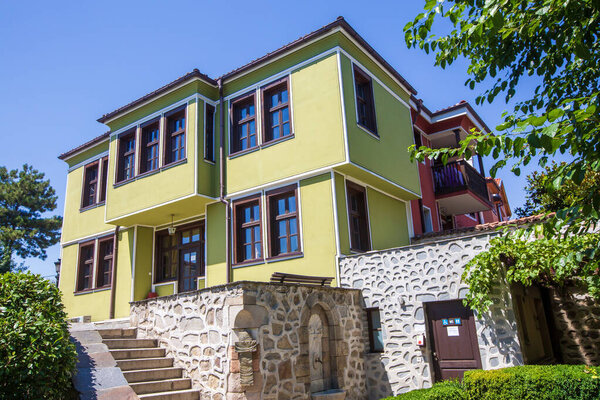 Архитектурно-исторический заповедник Древний Пловдив. Старый город расположен в центральной части города Пловдив на трех холмах. Пловдив, Болгария.