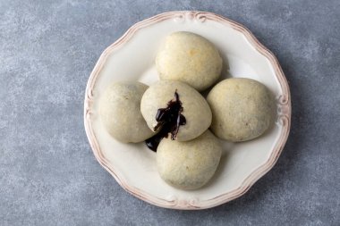 Bomb famous chocolate of Izmir. Chocolate inside thin baked dough. Turkish name is bomba. Izmir famous chocolate concept photo.