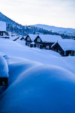 Rauland, Norway - January 14, 2023: Orange electric car MG4 is a hatchback chinese electric car