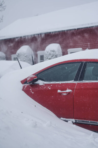 Tonsberg Norway January 2024 Orange Red Hyundai Ioniq Electric Car Royalty Free Stock Photos