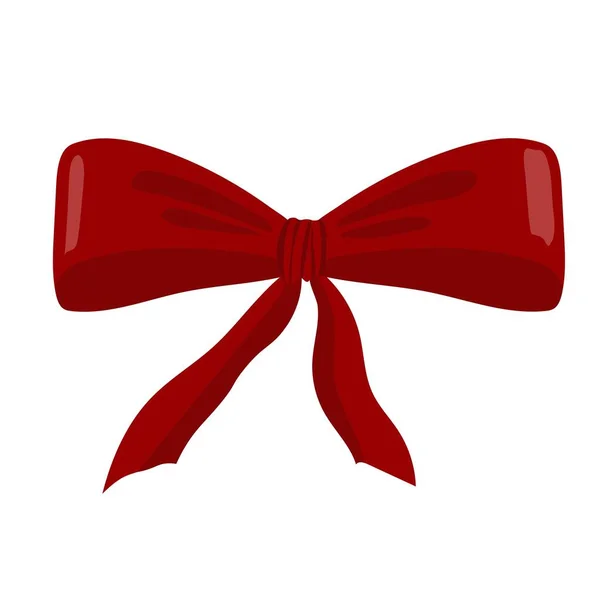 Arco Vermelho Para Decoração Arco Borgonha Para Decorações Natal — Vetor de Stock